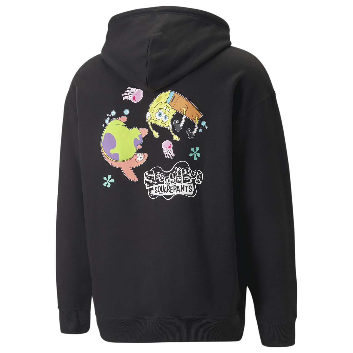 SpongeBob X Puma Adult Black Graphic Hoodie