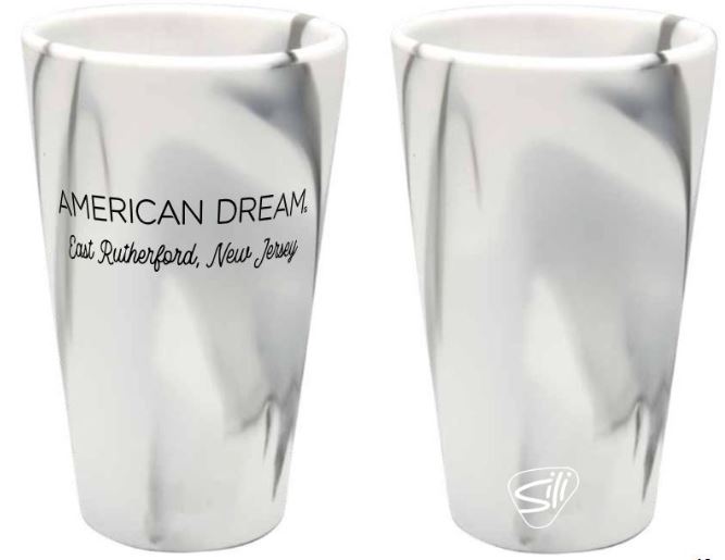 American Dream Mountain Marble 16oz Silicone Cup