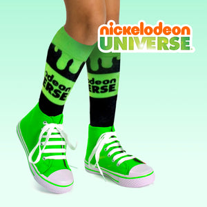 nickelodeon universe slime tall socks