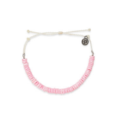 PuraVida Pink Puka Shell Cord Bracelet