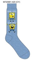 SpongeBob Coffee Men's Crew Sock 1PK