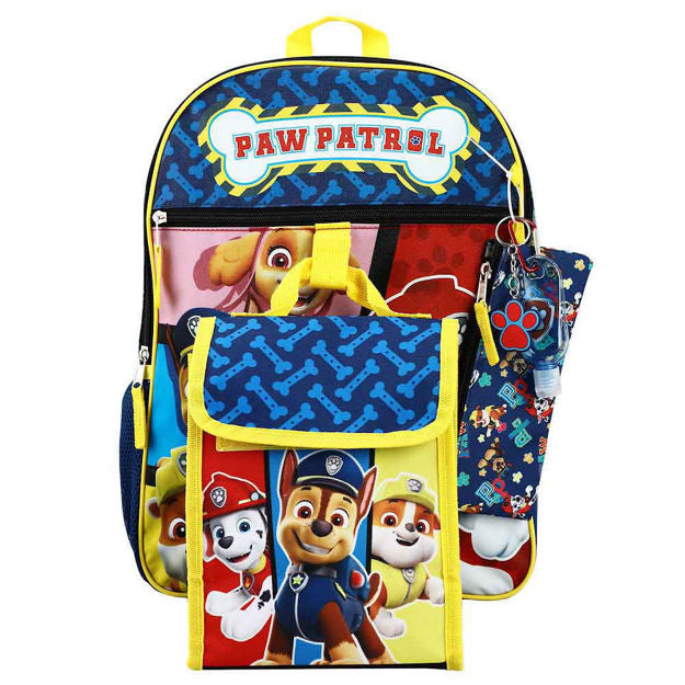 Paw Patrol 6 pc Backpack Set