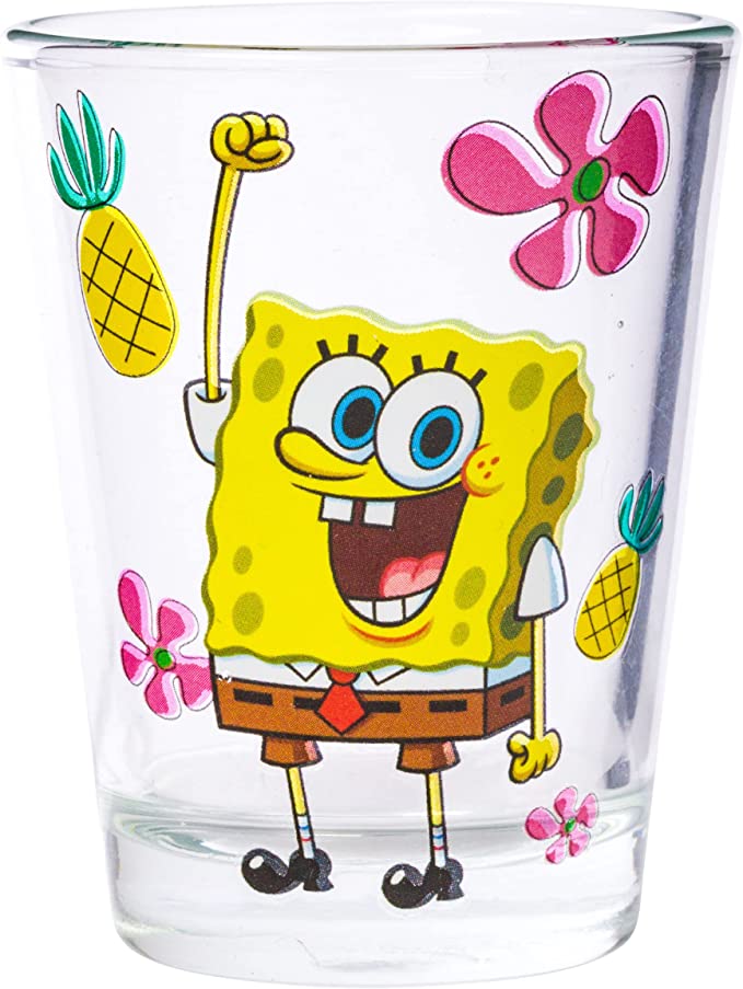 SpongeBob 4pc. 1.5oz Mini Glass Set of 4
