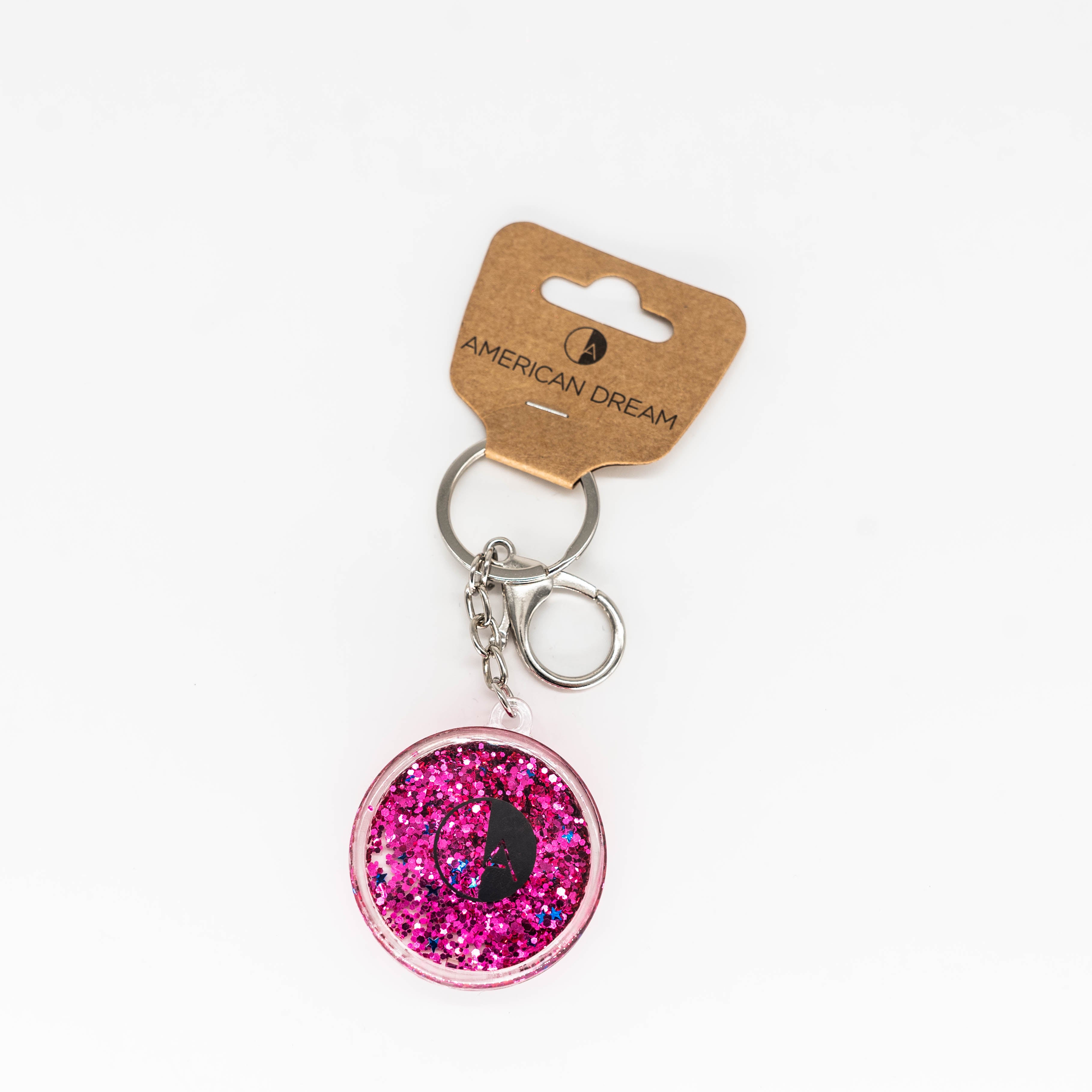 American Dream Glitter Keychain