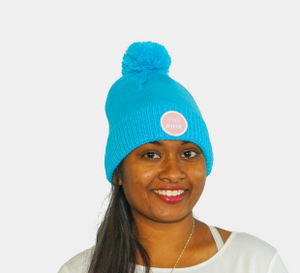 The Rink Teal Beanie with Pom