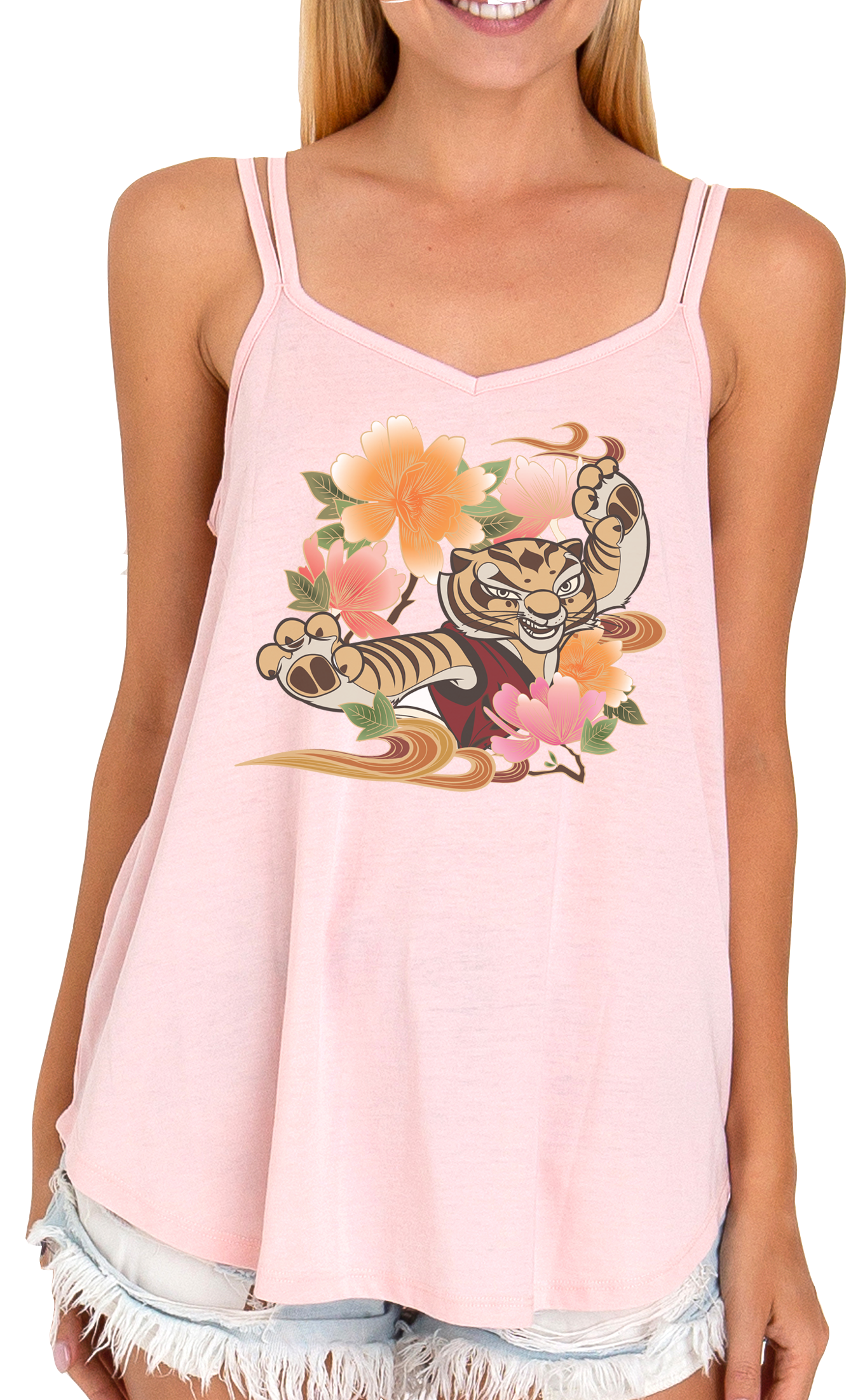 Kung Fu Panda Ladies Strappy Tank