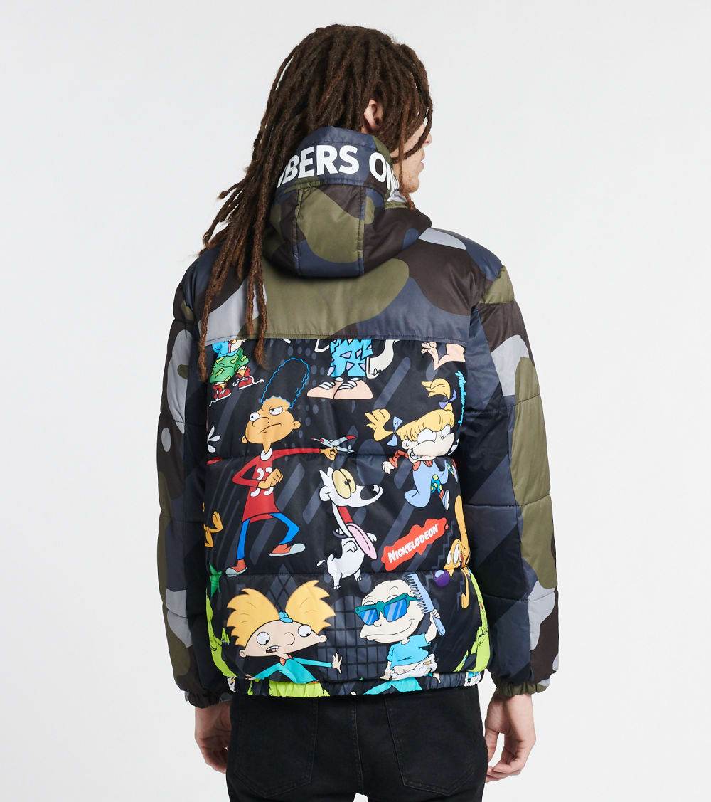 Members Only Nickelodeon Camo Puffer Jacket