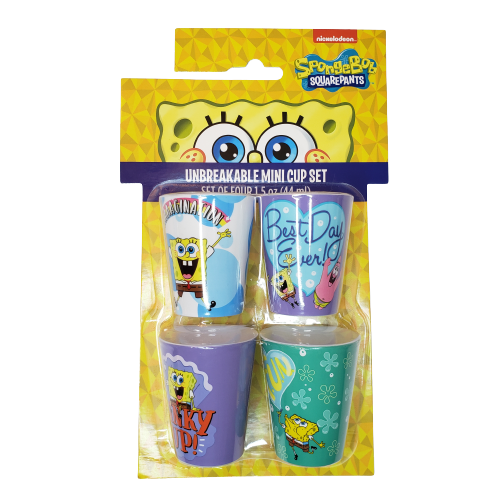 SpongeBob Plastic Mini Cup Set 4 pc.