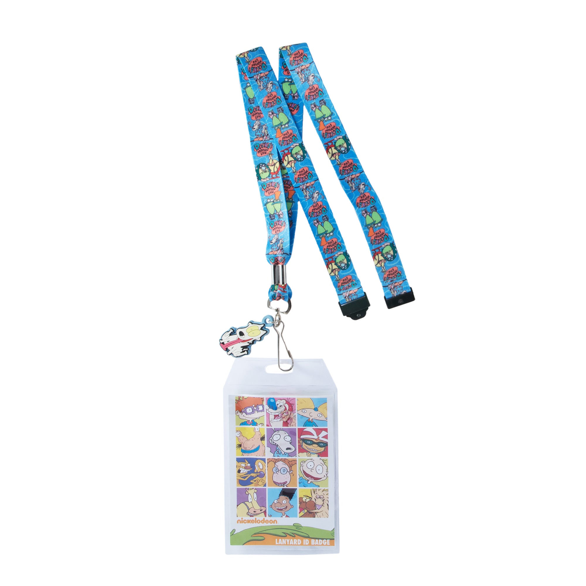 Rocko's Modern Life Lanyard Badge Holder with Rubber Badge