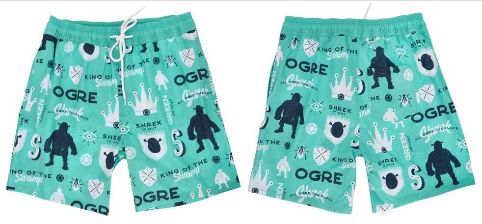 Shrek Men's King of the Swamp Swim Shorts